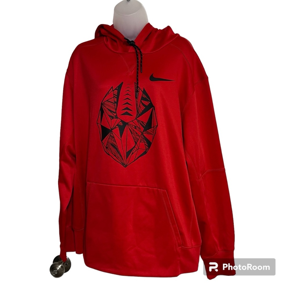 Nike Football Red Hoodie, Size XL